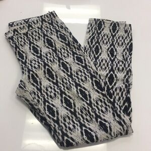 H&M SNAKE SKIN PRINT HIGH WAISTED PANTS